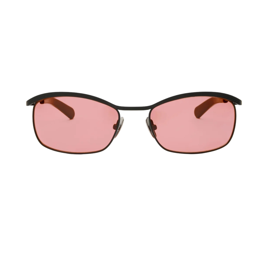 CASIER - Matte Black/Solid Black/ Dust Pink Lens