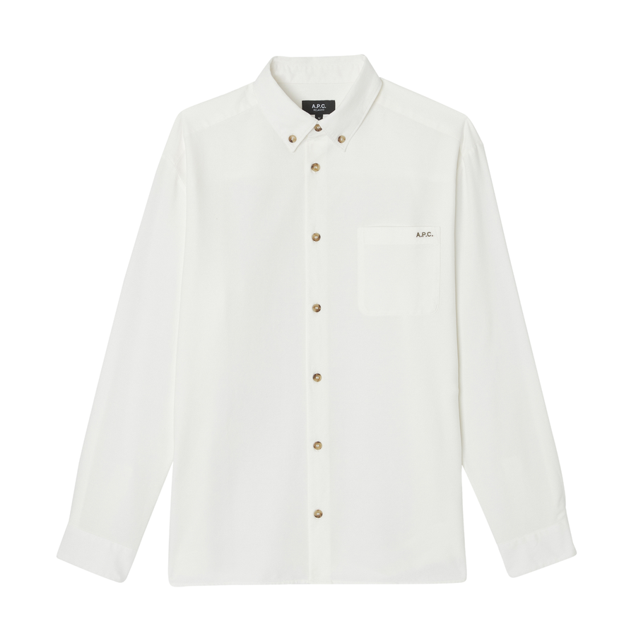Chemise Mateo Logo - Blanc Casse