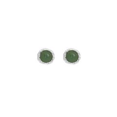Lulu Aventurine Earrings - Silver/Aventurine Stone