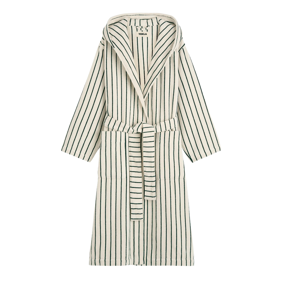 Hooded Bathrobe - Racing Green
