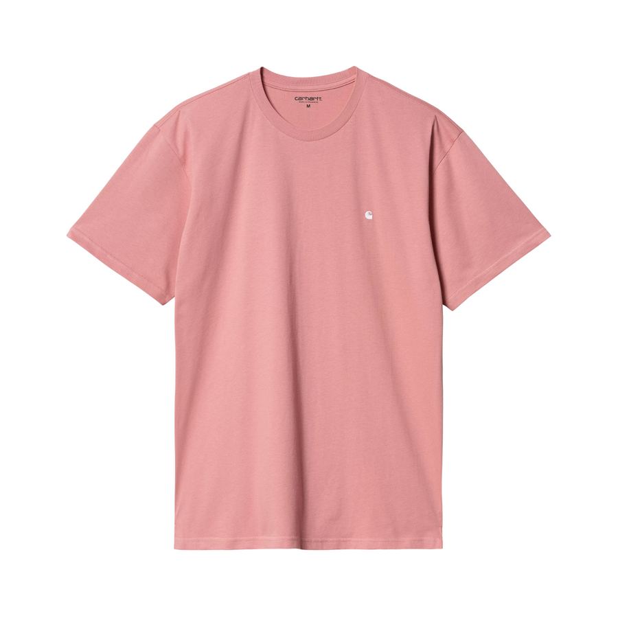 S/S Madison T-Shirt - Dusty Rose/White