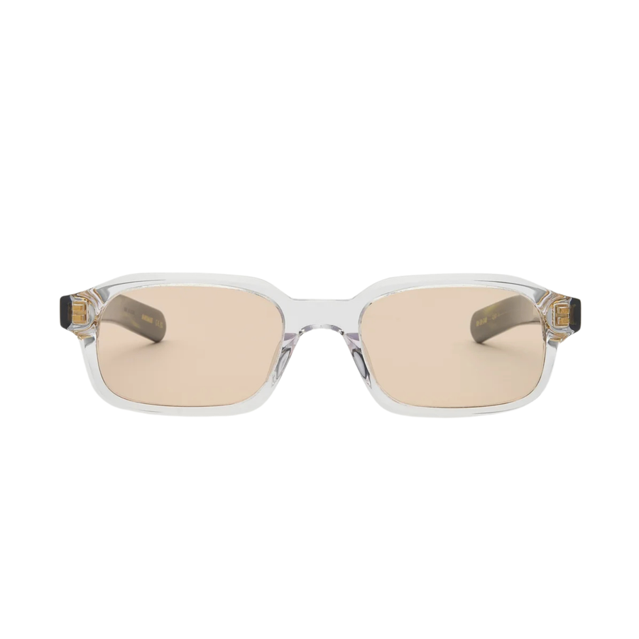 HANKY - Clear Crystal / Olive Horn / Peach Lens