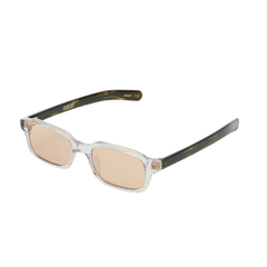 HANKY - Clear Crystal / Olive Horn / Peach Lens