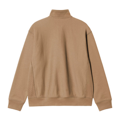 Half Zip American Script Sweat - Peanut