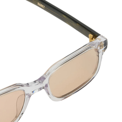 HANKY - Clear Crystal / Olive Horn / Peach Lens