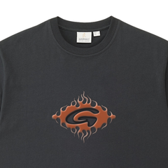 Flames Tee - Vintage Black