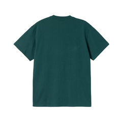 S/S Drip Script T-Shirt - Malachite