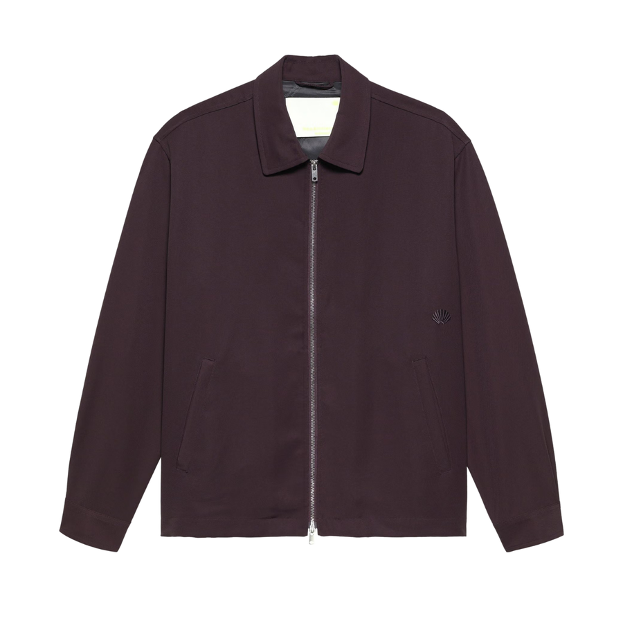 Zip Up Shirt - Burgundy