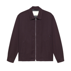 Zip Up Shirt - Burgundy