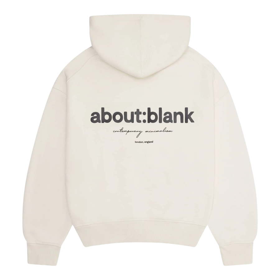 Box Hoodie - Ecru/Black