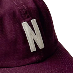 Light Canvas Felt N 8 Panel Cap - Mahogany