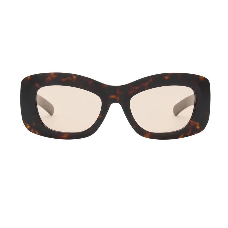 POPPY - Dark Tortoise / Peach Lens