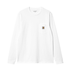 L/S Pocket T-Shirt - White