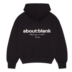 Box Hoodie - Black/Ecru