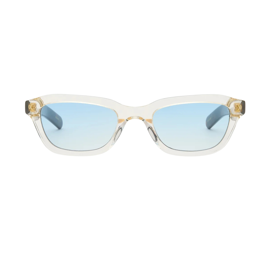 CLINT - Crystal Yellow/Dark Tortoise/Light Blue Lens