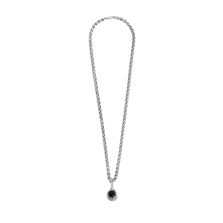Chestnut Necklace - Silver/Onyx