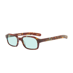 HANKY - Dizzying Blue Tortoise / Solid Teal Lens