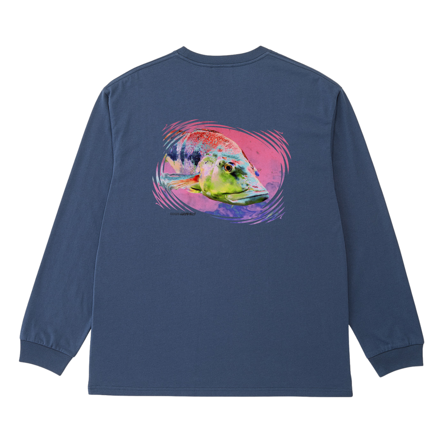 Bass L/S Tee - Navy