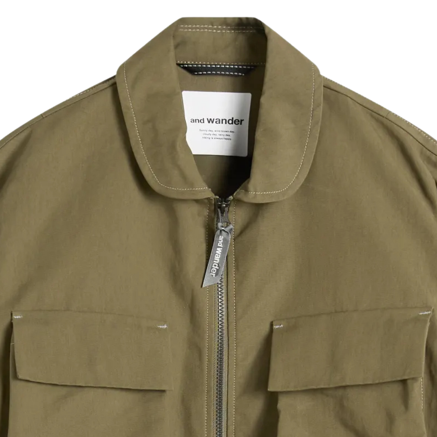 and wander C/PE Twill Field Jacket - Khaki – LOCAL