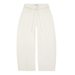 Wide Leg Felled Denim - Ecru