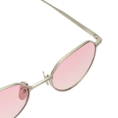 LUCIEN - Brushed Silver / Light Pink Lens