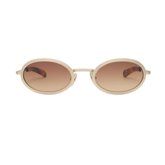 RENO - Brushed Light Gold/Brown Gradient Lens