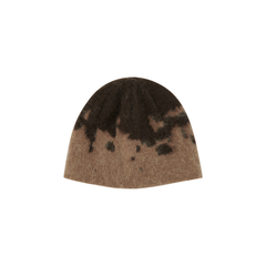 Mohair Splatter Beanie - Taupe Splatter