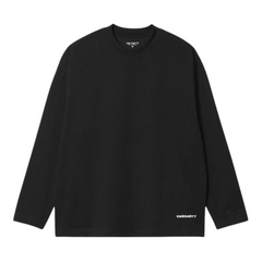 L/S Link Script T-Shirt - Black/White