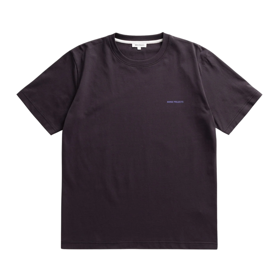Dyrehaven Organic Logo Print T-Shirt - Darkest Purple