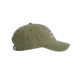 Distressed F*ck Off I'm Gardening Cap - Olive Green