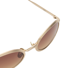 RENO - Brushed Light Gold/Brown Gradient Lens
