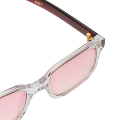 HANKY - Clear Crystal / Crystal Burgundy / Light Pink Lens