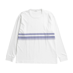 Loften Nautical Stripe Print Heavy LS T-Shirt - White