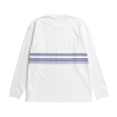 Loften Nautical Stripe Print Heavy LS T-Shirt - White