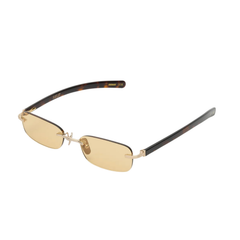 MILO - Brushed Gold Dark Tortoise / Yellow Lens