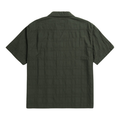 Carsten Relaxed Dobby Check Shirt - Spruce Green