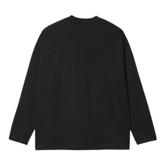 L/S Link Script T-Shirt - Black/White