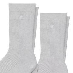 Madison Pack Socks - Ash Heather/White