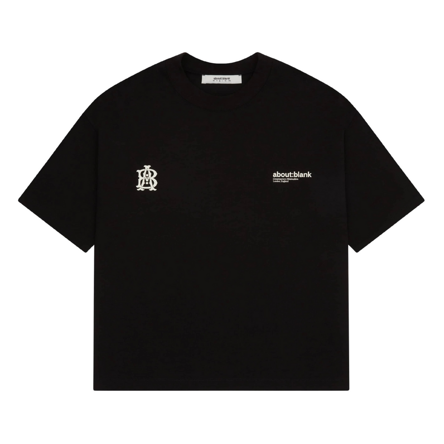 Dual Logo T-Shirt - Black/Ecru