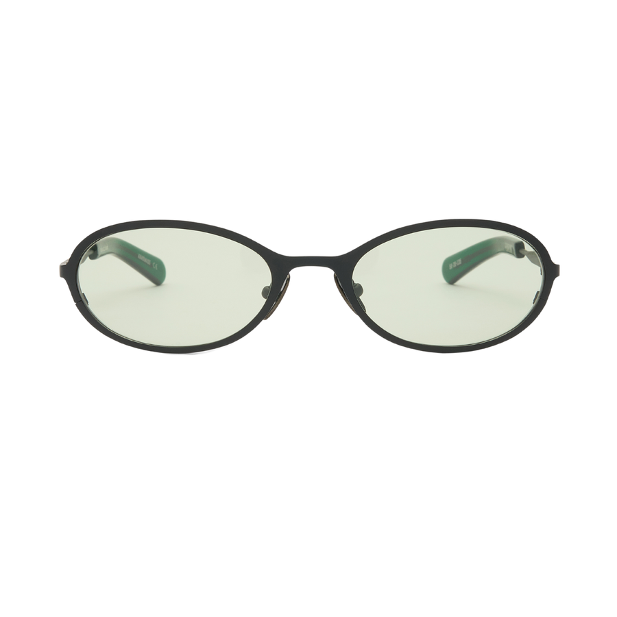 COHEN (ABOUT:BLANK) - Matte Black/Chillout Green Lens