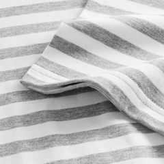 Sami Classic Stripe T Shirt Grey