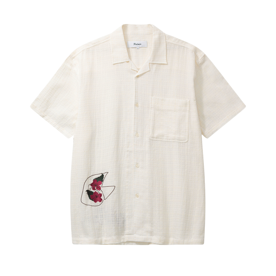 Ramus Camp-Collar Shirt - Off White