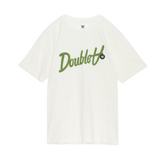 Ace Script & Badge T-shirt GOTS - Off-White