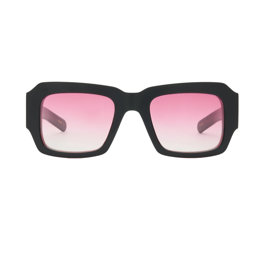 MARFA - Solid Black/Pink Gradient Lens