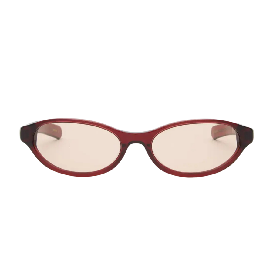 OLYMPIA - Crystal Burgundy / Solid Peach Lens