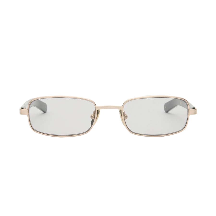 STING - Brushed Gold / Solid Dark Green / Light Grey Lens
