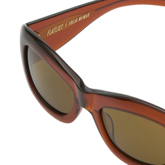 POPPY - Crystal Brown / Solid Brown Lens