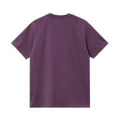 S/S American Script T-Shirt - Huckleberry