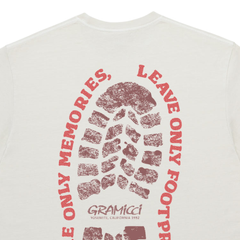 Footprints Tee Pigment Dyed - Natural Pigment