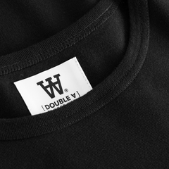 Mel Long Sleeve GOTS Double A Black logo- Black